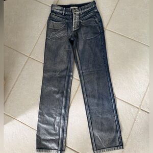 Women’s BDG Cowboys Urban Outfitters Size 25 Blue Silver Coating Jeans #bootcut